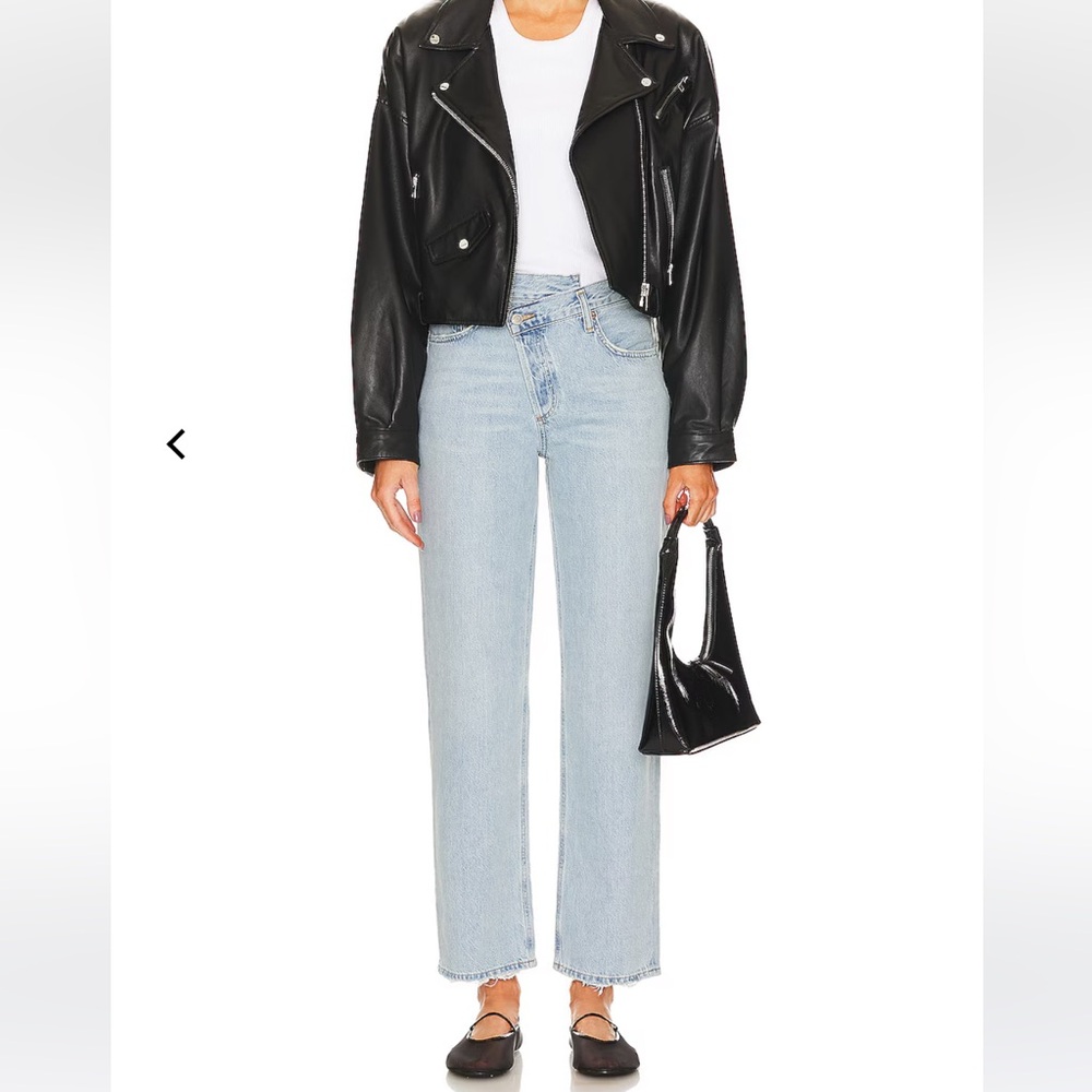 Agolde Criss Cross Straight Leg Jeans